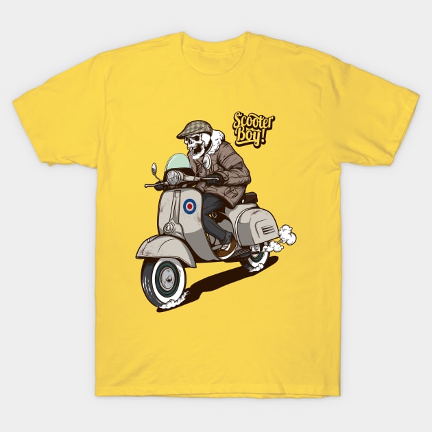 scooter boy urban T-Shirt by Pixel Poetry